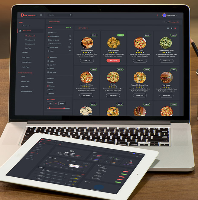 Dine Sanskriti: Application used for Restaurants