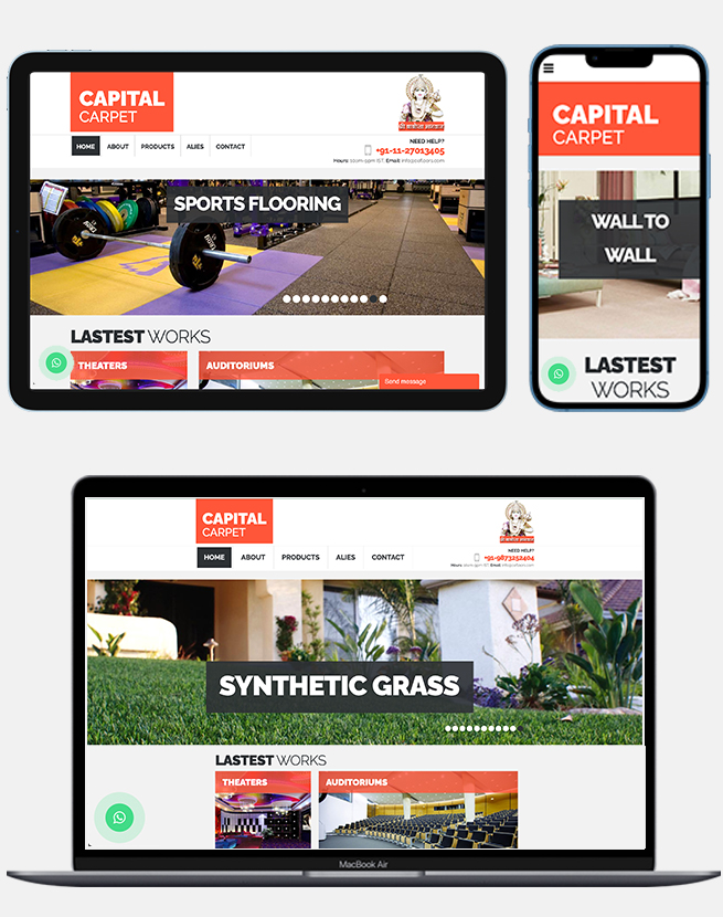 Capital Carpet: Project in Branding, Website Development